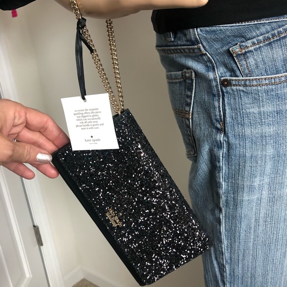 Kate Spade glitter laurel way Clutch wristlet - Picture 2 of 7